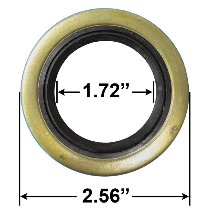 Trailer Double Lip Grease Seal - 171255TB, 58856