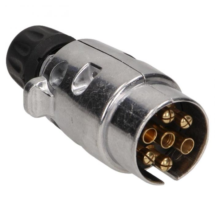 Aluminium 7 Pin Round Trailer Plug